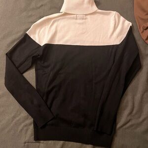 Calvin Klein Two-Tone Turtleneck Sweater